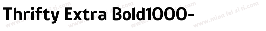 Thrifty Extra Bold1000字体转换